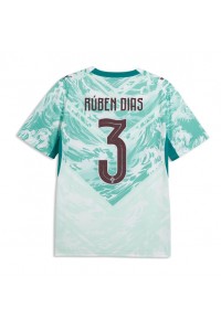 Portugali Ruben Dias #3 Jalkapallovaatteet Vieraspaita MM-kisat 2026 Lyhythihainen